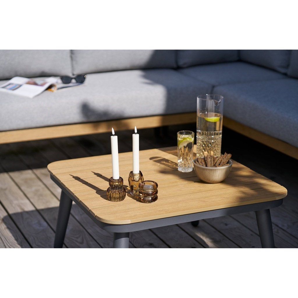 Gold Glass Candle Holders Set - Image 2