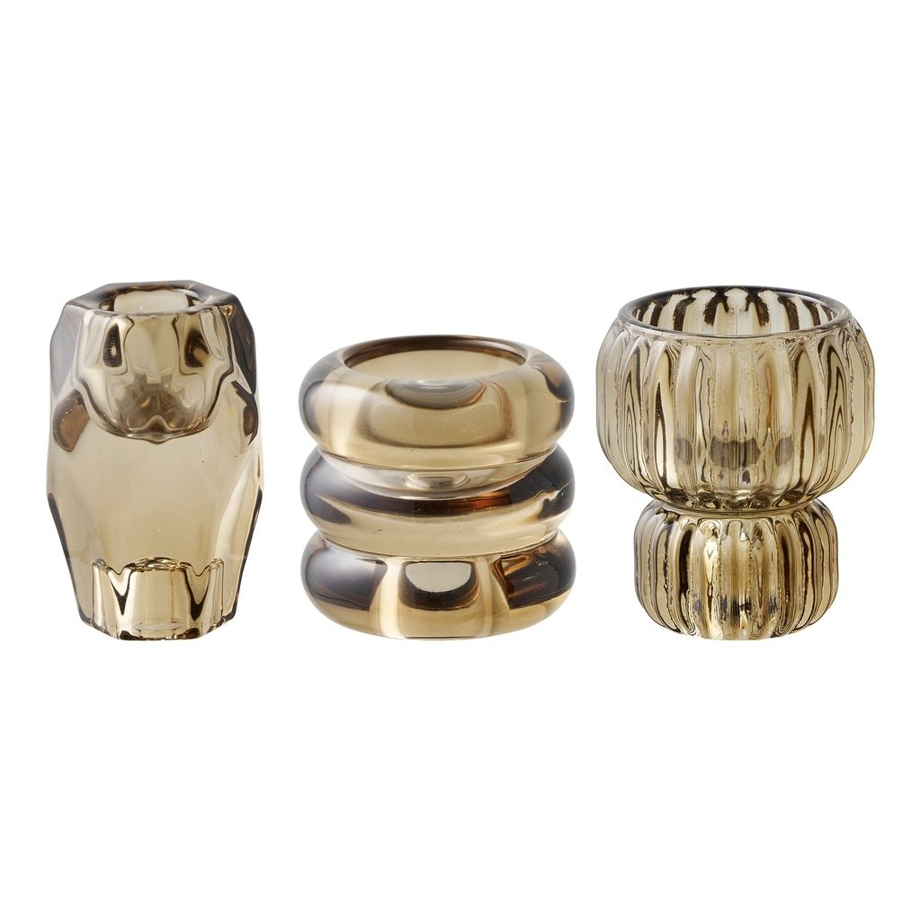 Gold Glass Candle Holders Set - Image 5